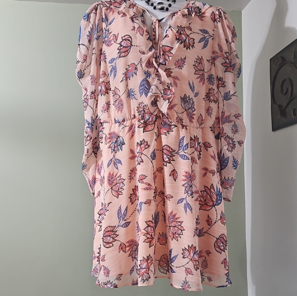 Elegant Floral Print Midi Dress